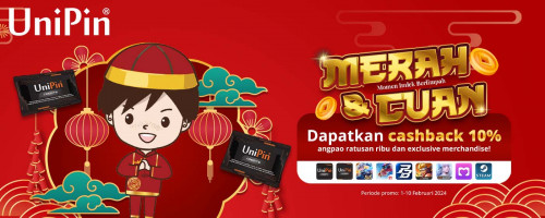 MERAH & CUAN – Momen Imlek Berlimpah CUAN Dapatkan Cashback 10%, Angpao Ratusan Ribu hingga Exclusive Merchandise!